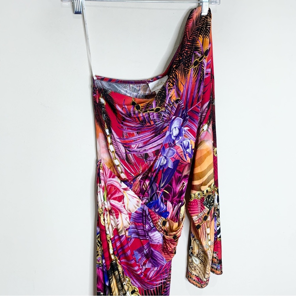 NEW Camilla Wild Loving One Shoulder Jersey Dress (Sz S) Jewel Embellished Maxi - Picture 5 of 16